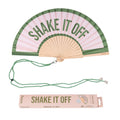 Éventail « Shake it off » Rose