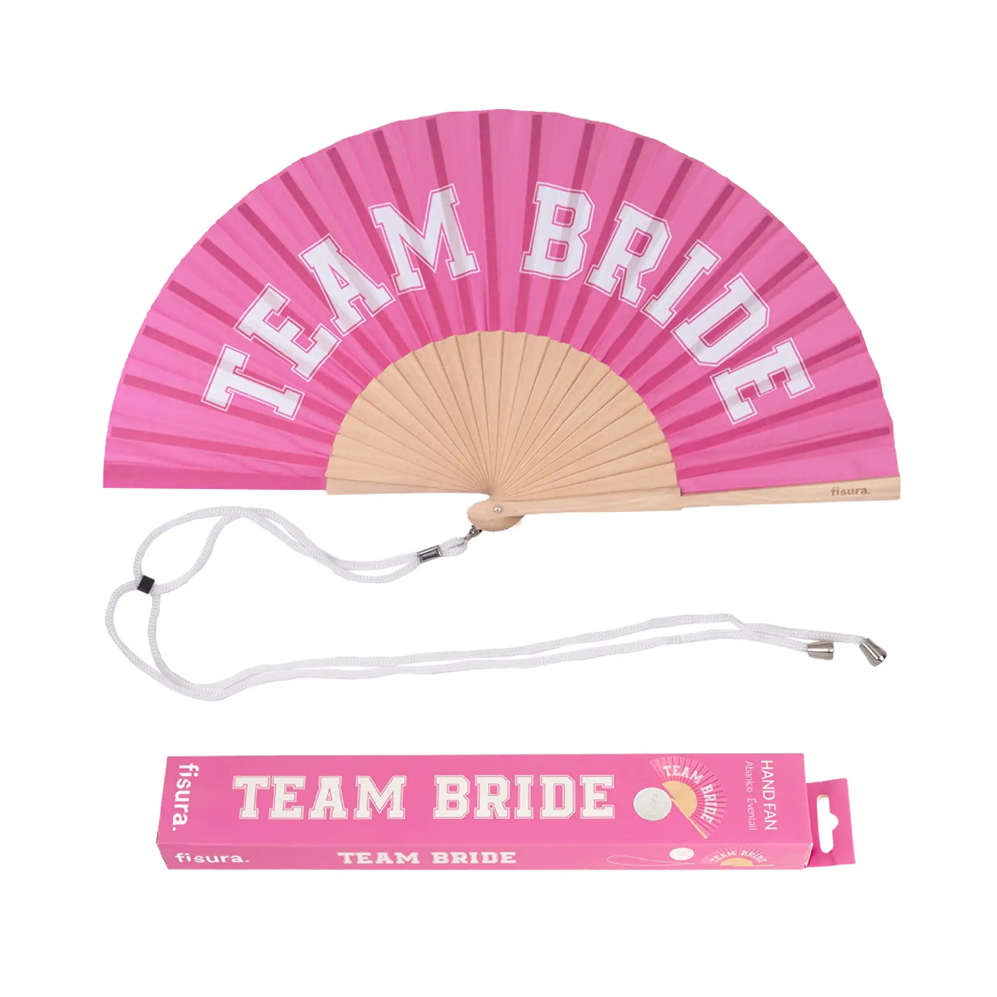 Éventail « Team bride » Rose – Fisura