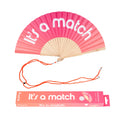 Éventail « It’s a match » Dégradé Rose