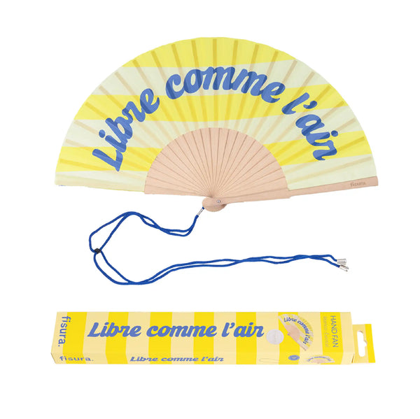 Éventail « Libre comme l’air » à Rayures – Fisura