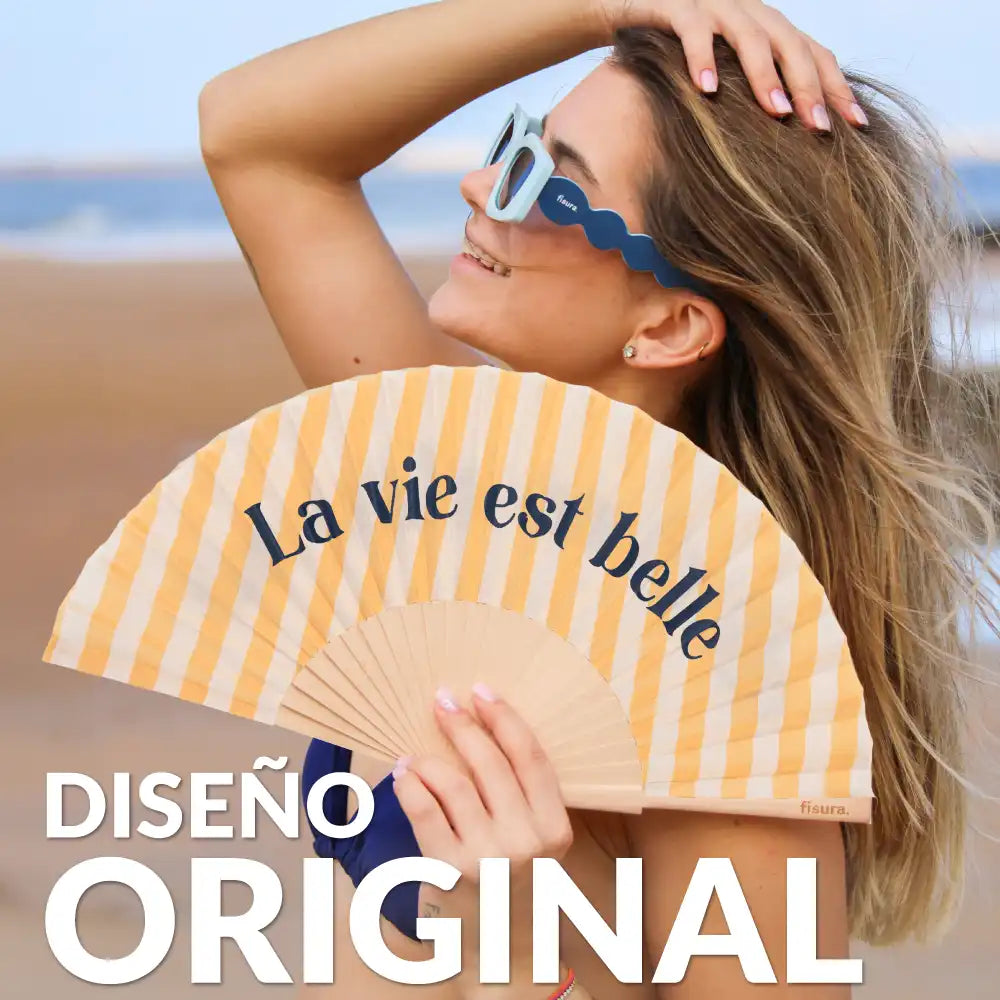 Éventail « La vie est belle »