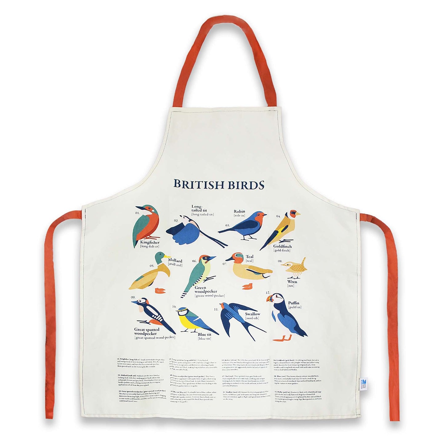 RSPB Garden Birds British Birds Apron