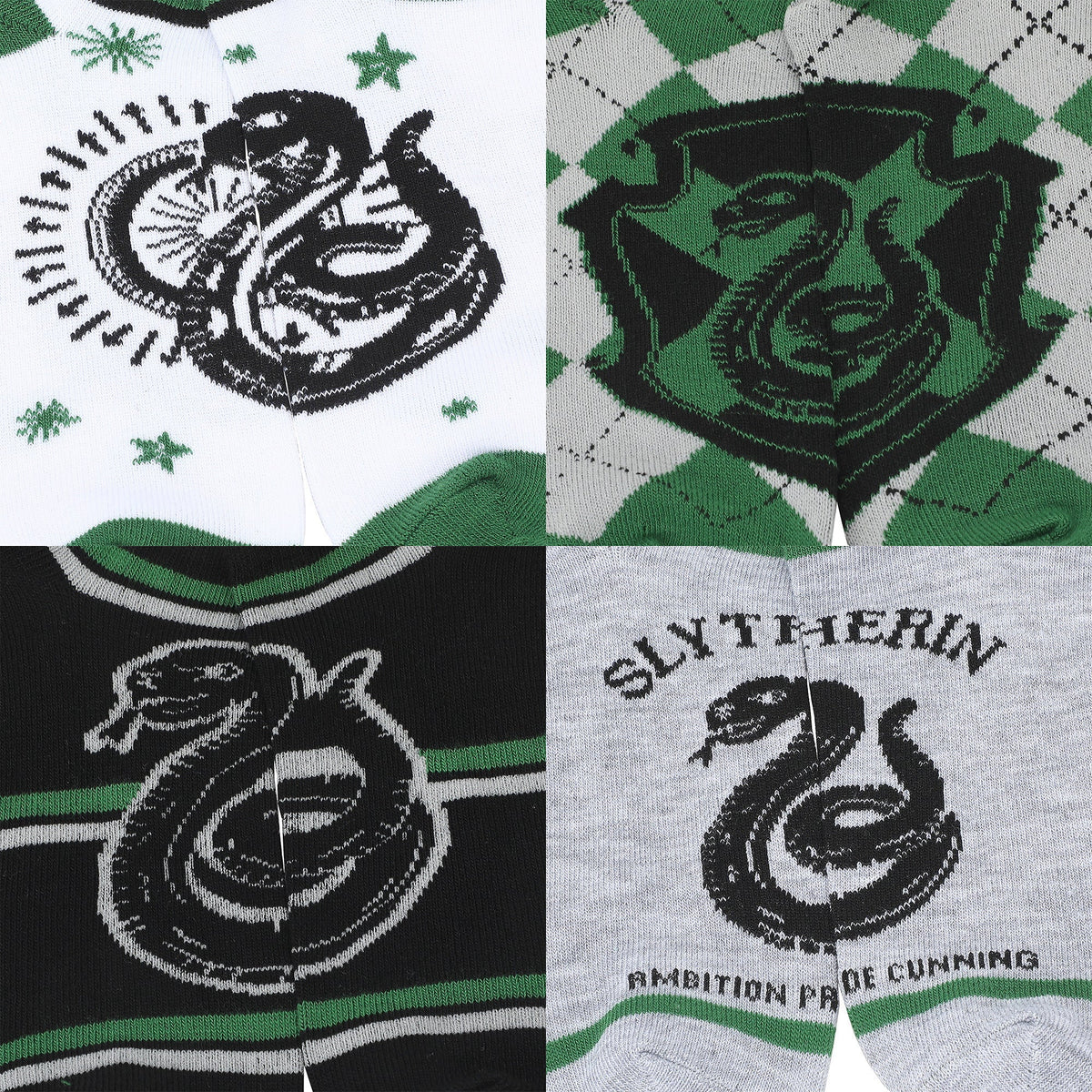 Chaussettes femme Harry Potter Serpentard - lot de 5 paires