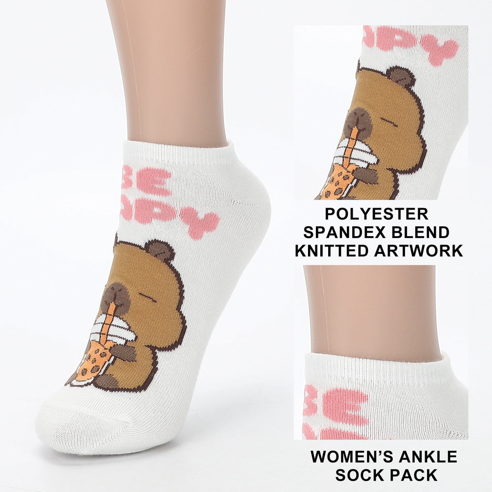 Chaussettes femme Capyfun - Cute personnages 5 lot