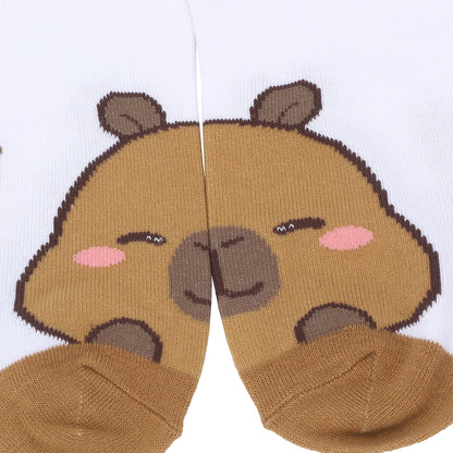 Chaussettes femme Capyfun personnages mignons - lot de 5 paires