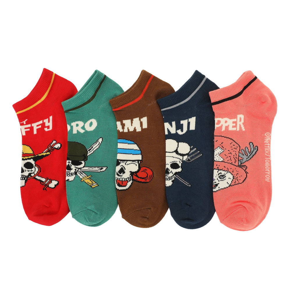 Chaussettes homme One Piece - Jolly Rogers avec Chopper multicolore lot de 5