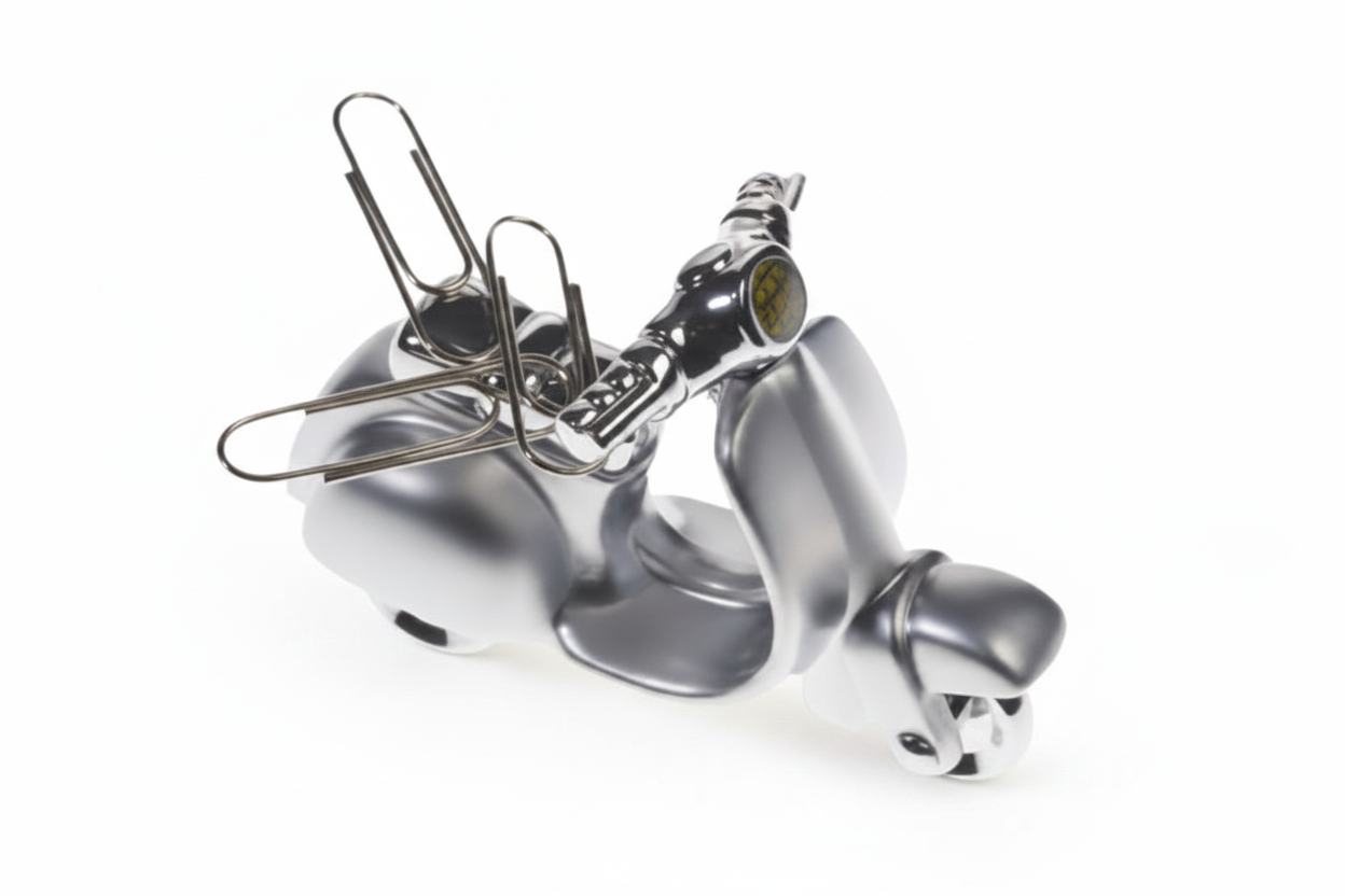 Retro Scooter Paperclip Holder