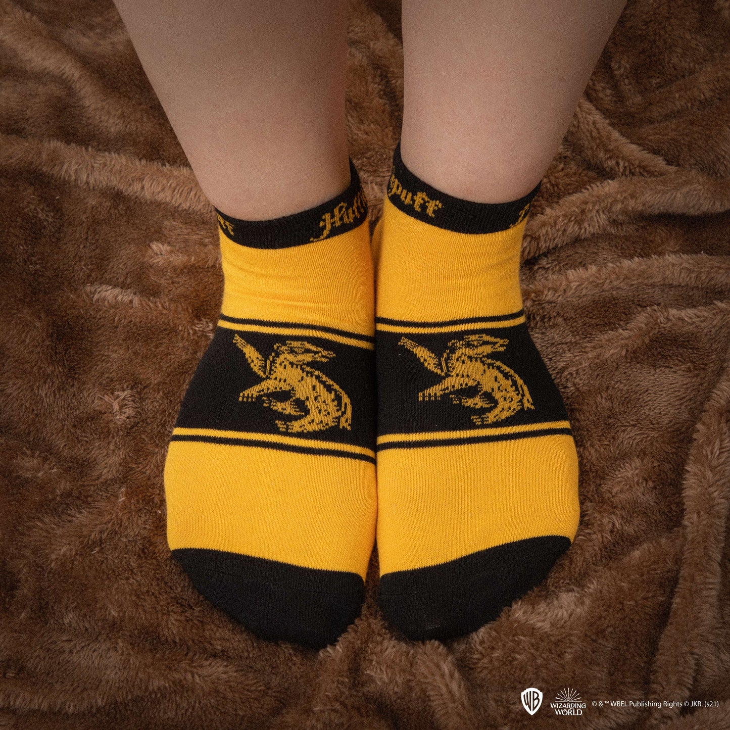Set of 3 Pairs of Hufflepuff Ankle Socks