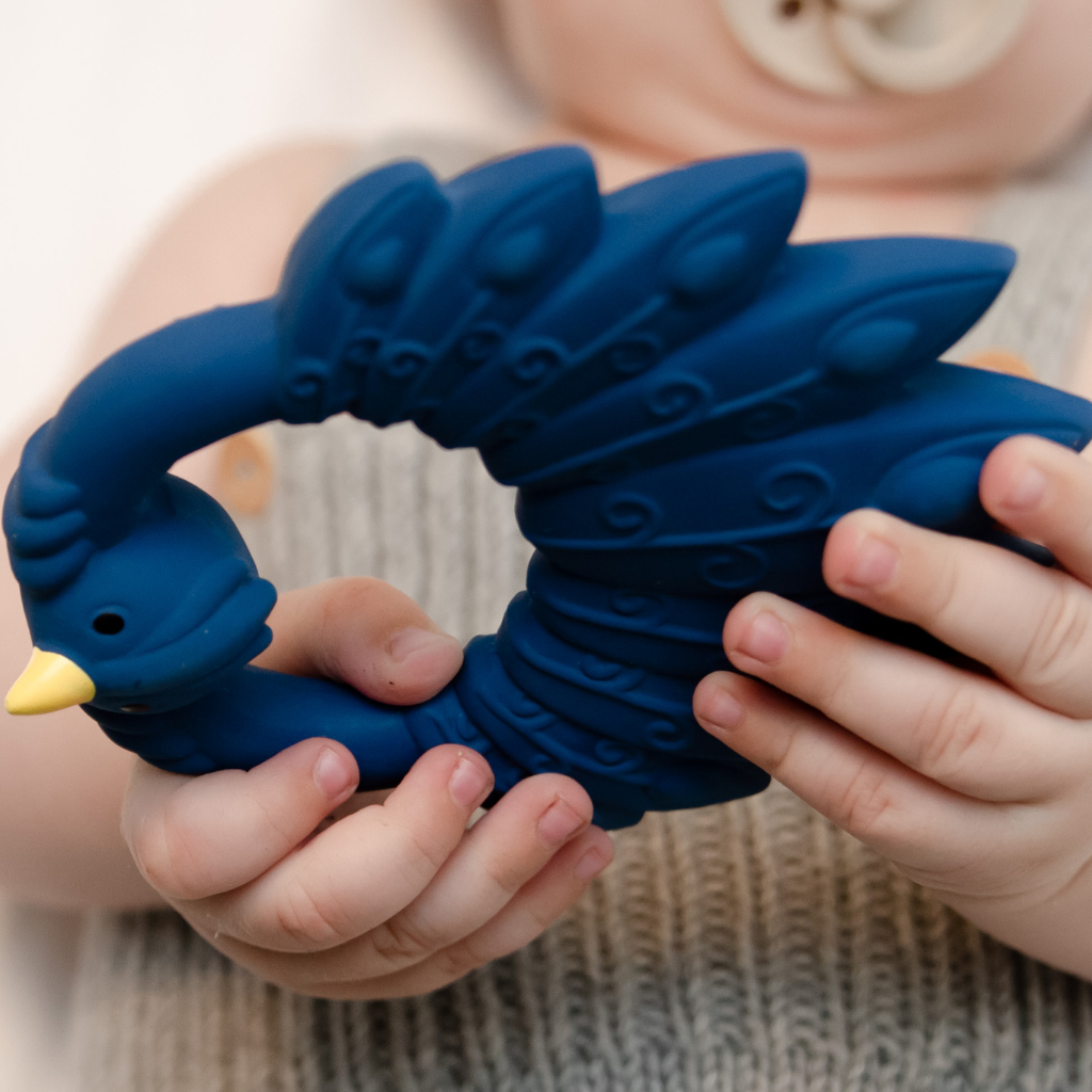 Anello da dentizione Blue Peacock