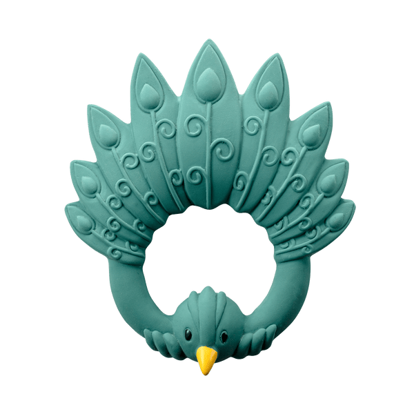 Green peacock dentition ring