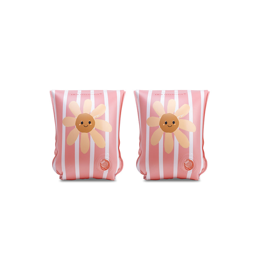 Brassards - Rose - Fleurs de marguerite