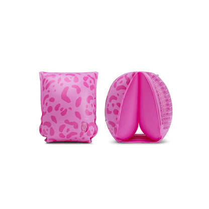 Arm Bands - Pink - Leopard - 2/6 Years
