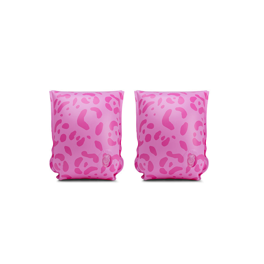 Arm Bands - Pink - Leopard - 2/6 Years