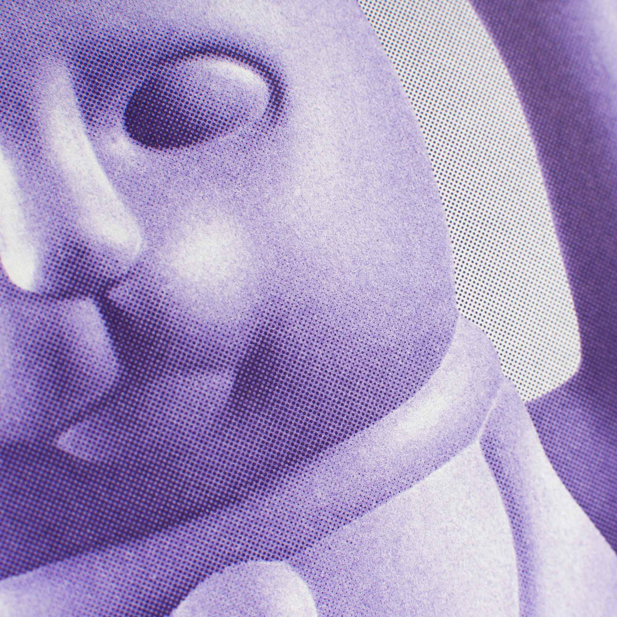 Artprint Risographie A3 Chat Chanceux Lilas