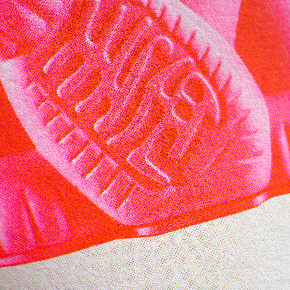 Lucky Cat Risograph Art Print A3 Pink