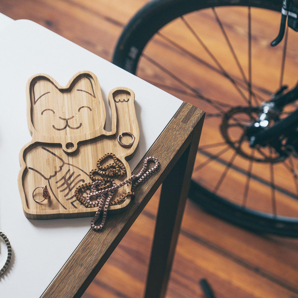 Assiette Bambou Chat Chanceux