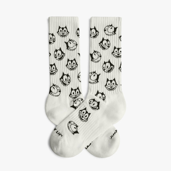 Felix the Cat Sports Socks - White