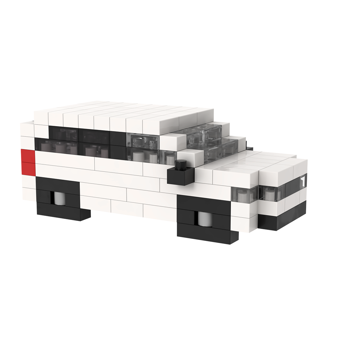 BRIXIES Postcard Car