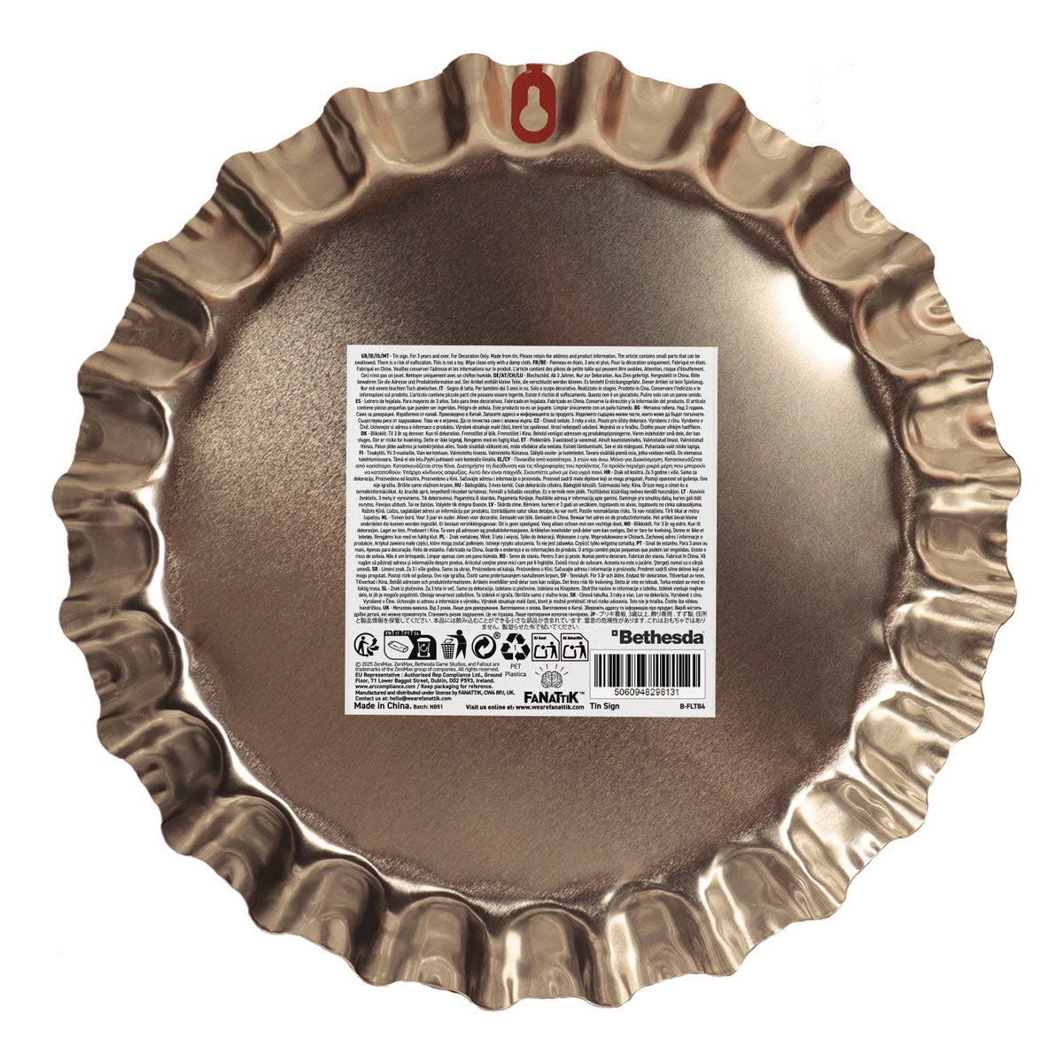 Plaque métal Fallout - Sunset Sarsaparilla Bottle Cap