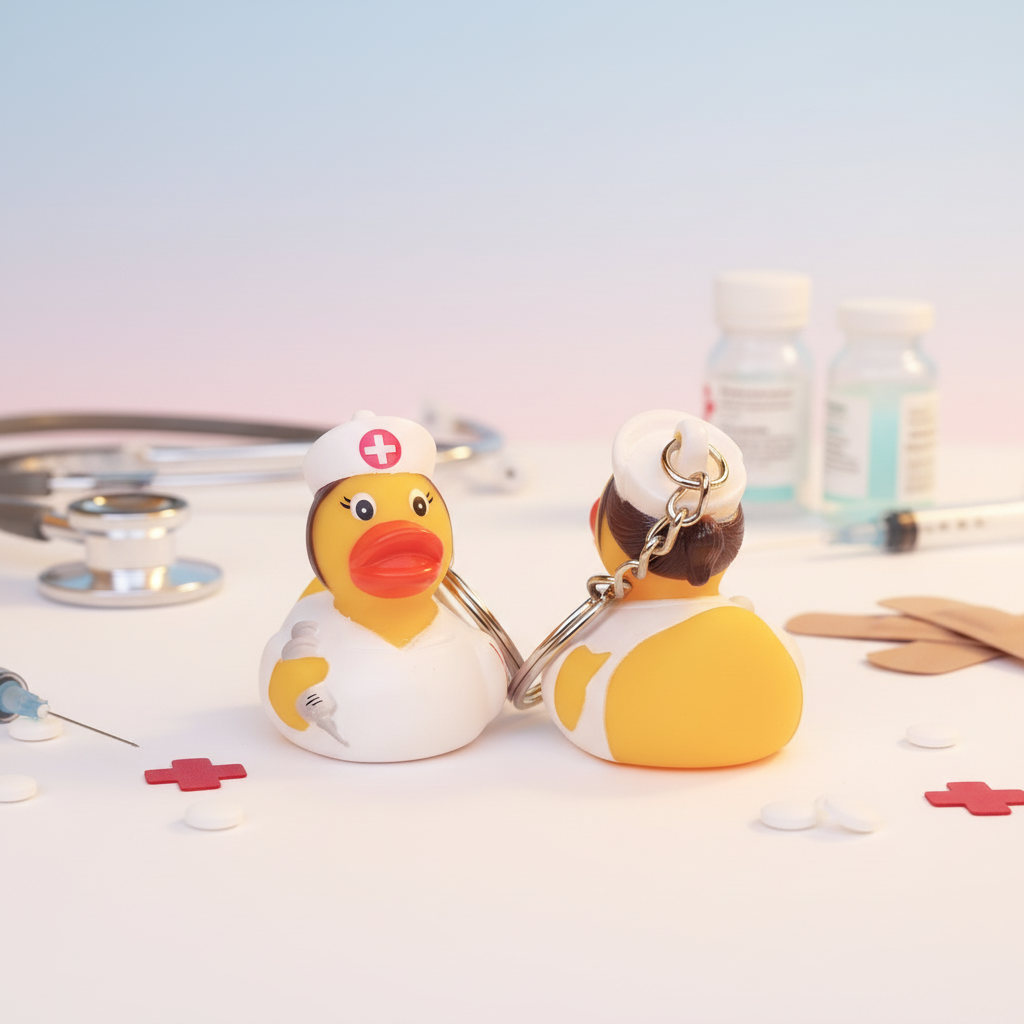 Nurse Duck Keychain