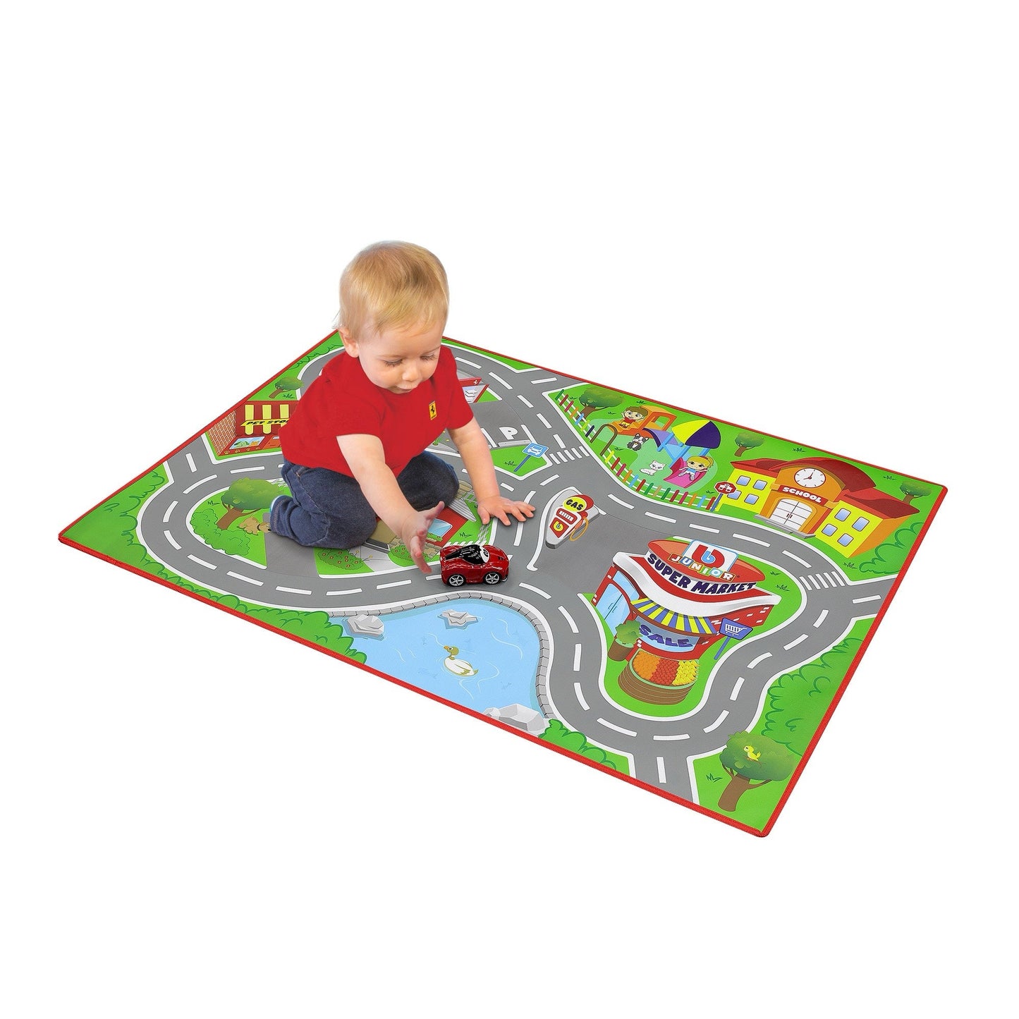 Tapis de jeu BB JUNIOR FERRARI JUNIOR CITY (boîte)