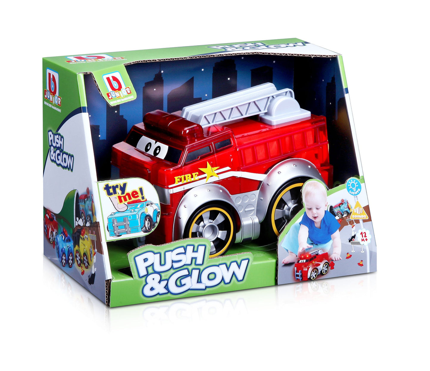 FIRE TRUCK BB JUNIOR PUSH & GLOW