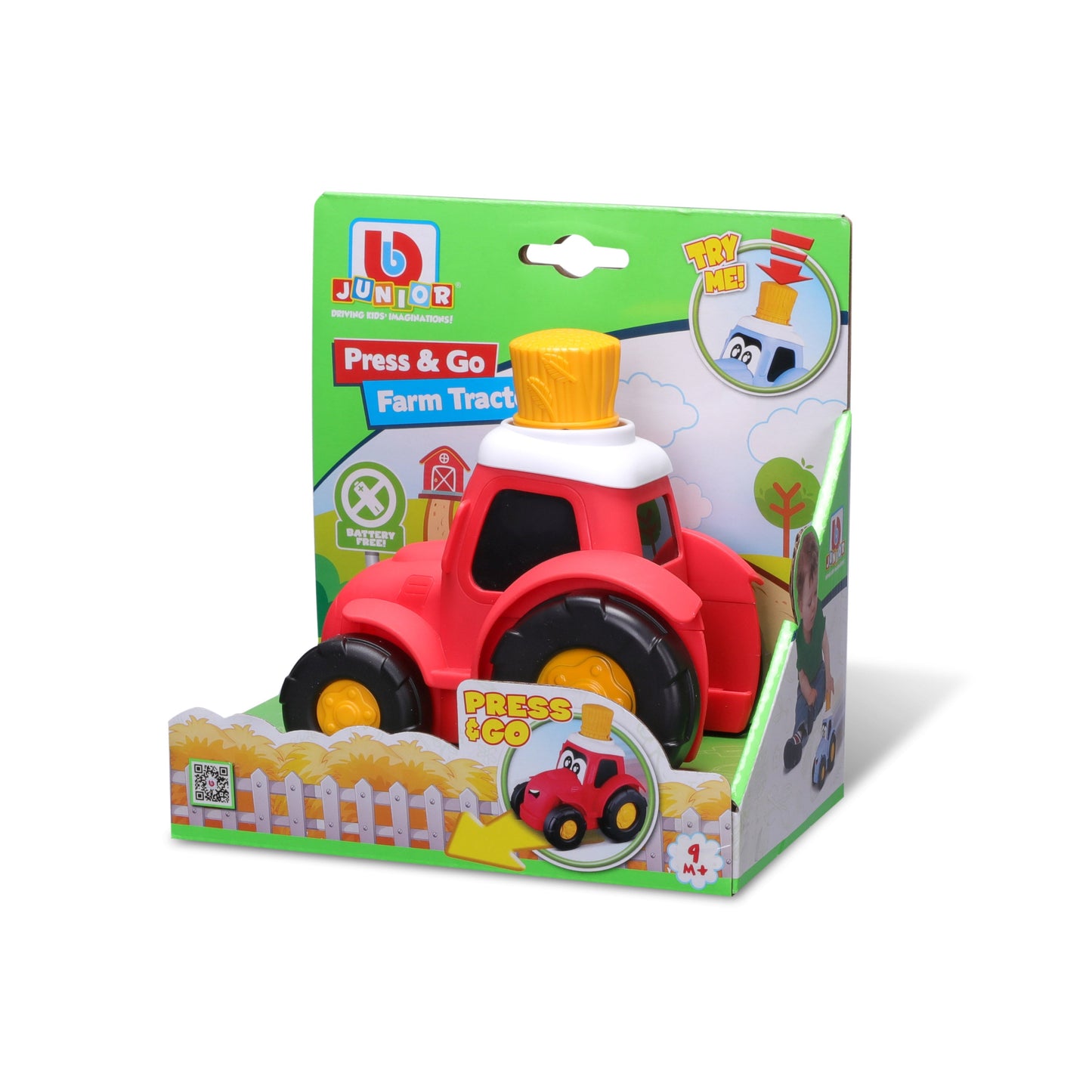 TRACTEUR AGRICOLE BB JUNIOR PRESS &amp; GO