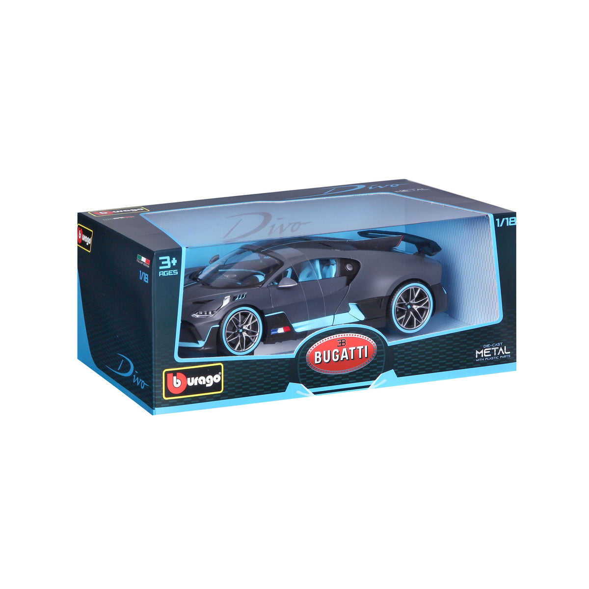 1:18 BUGATTI DIVO MATTE DARK GREY