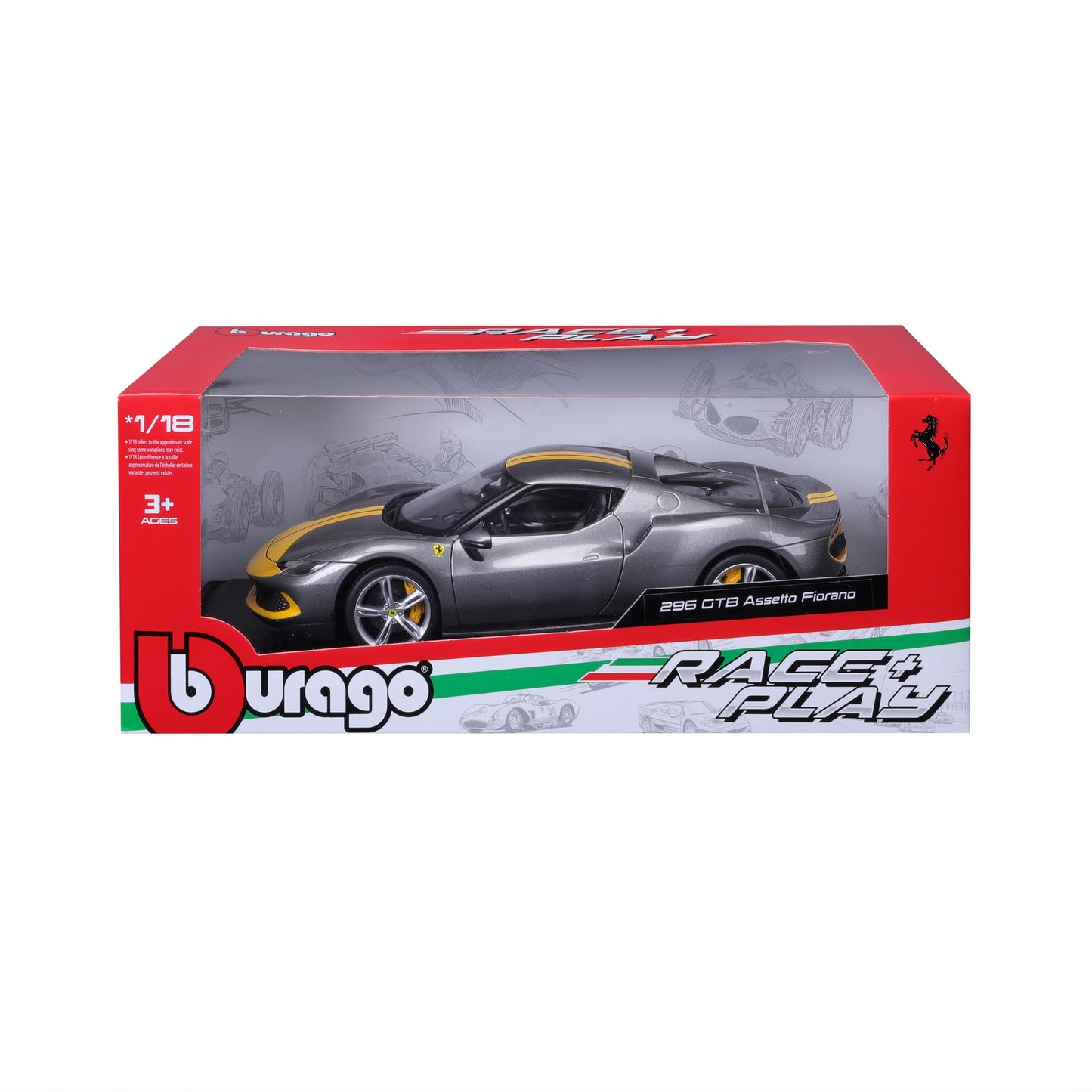 1:18 FERRARI RACE &amp; PLAY R&P 296 GTB