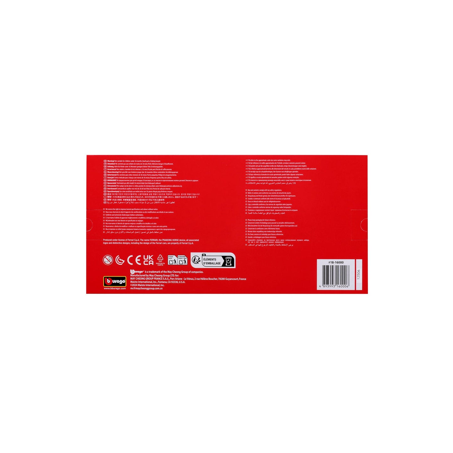 1:18 FERRARI RACE & PLAY SF90 STRADALE ASSETTO FIORANO
