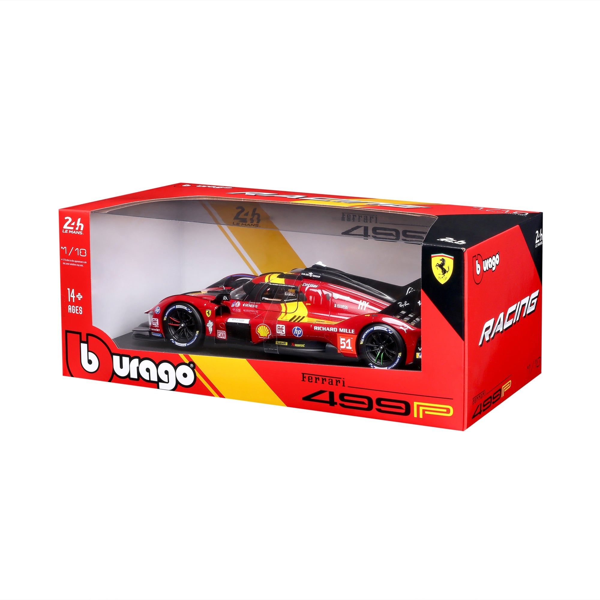 1:18 FERRARI RACING 499P LE MANS HYPERCAR 2025 AF CORSE #51