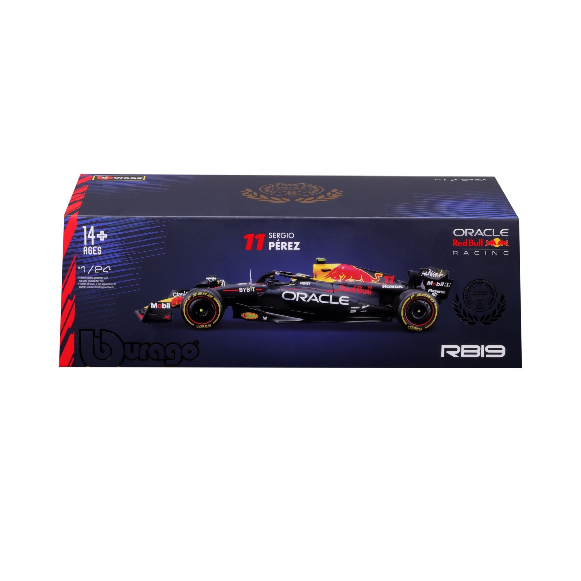 1:24 F1 RED BULL RACING RB19 2023 WITH PEREZ HELMET