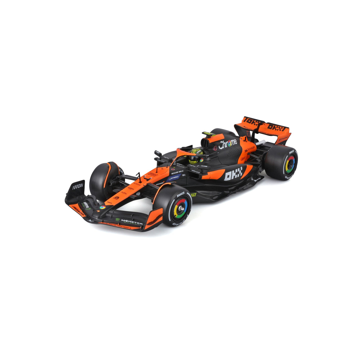 1:24 F1 MCLAREN MCL38 2024 WITH NORRIS HELMET