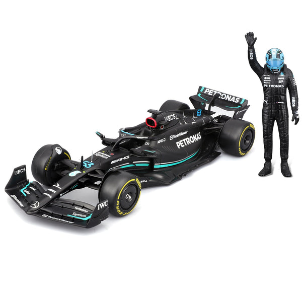 1:24 F1 MB W14 2023 WITH DRIVER RUSSELL FIGURE