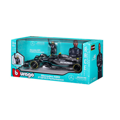 1:24 F1 MB W14 2023 WITH DRIVER FIGURE HAMILTON