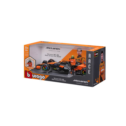 1:24 F1 MCLAREN MCL38 2024 WITH PIASTRI DRIVER FIGURE