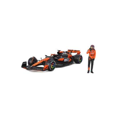 1:24 F1 MCLAREN MCL38 2024 WITH PIASTRI DRIVER FIGURE