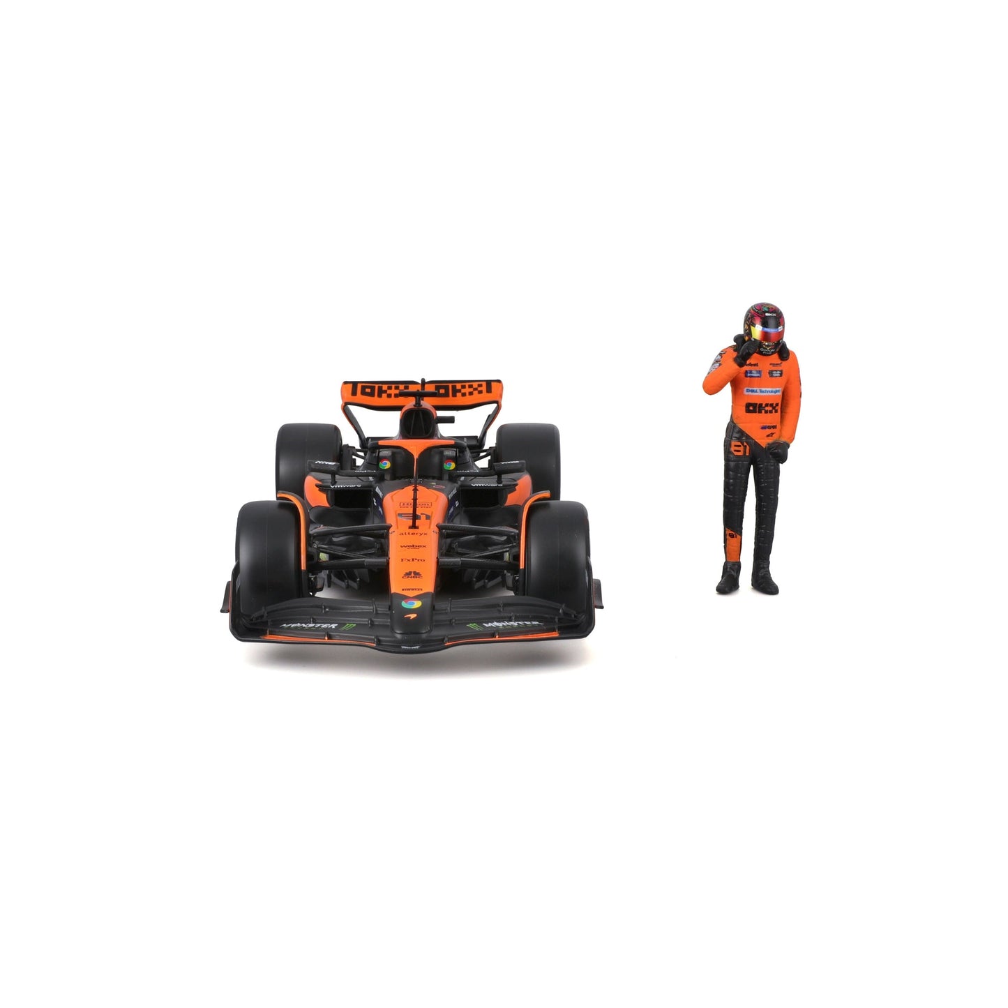 1:24 F1 MCLAREN MCL38 2024 WITH PIASTRI DRIVER FIGURE