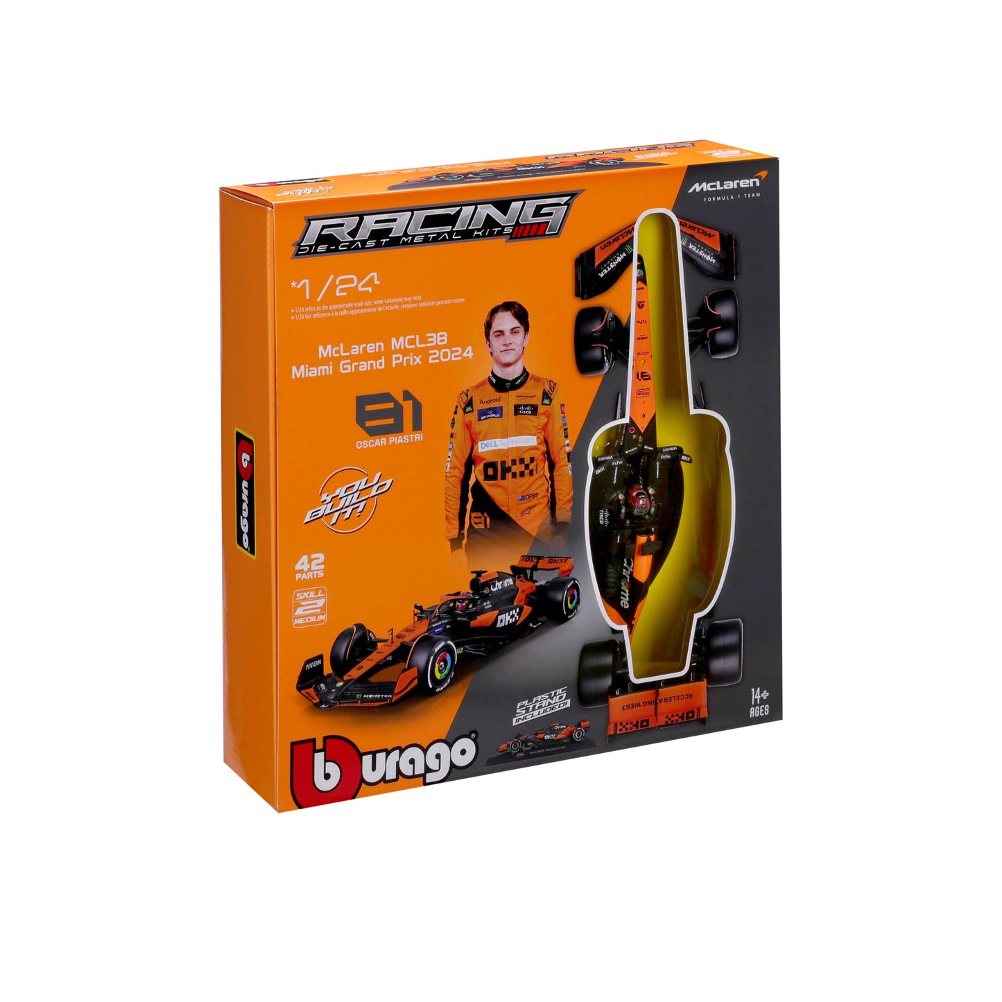 1:24 F1 MCLAREN MCL38 2024 PIASTRI KIT model
