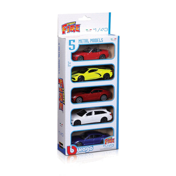 1:43 STREET FIRE 5-PIECE VEHICLE SET