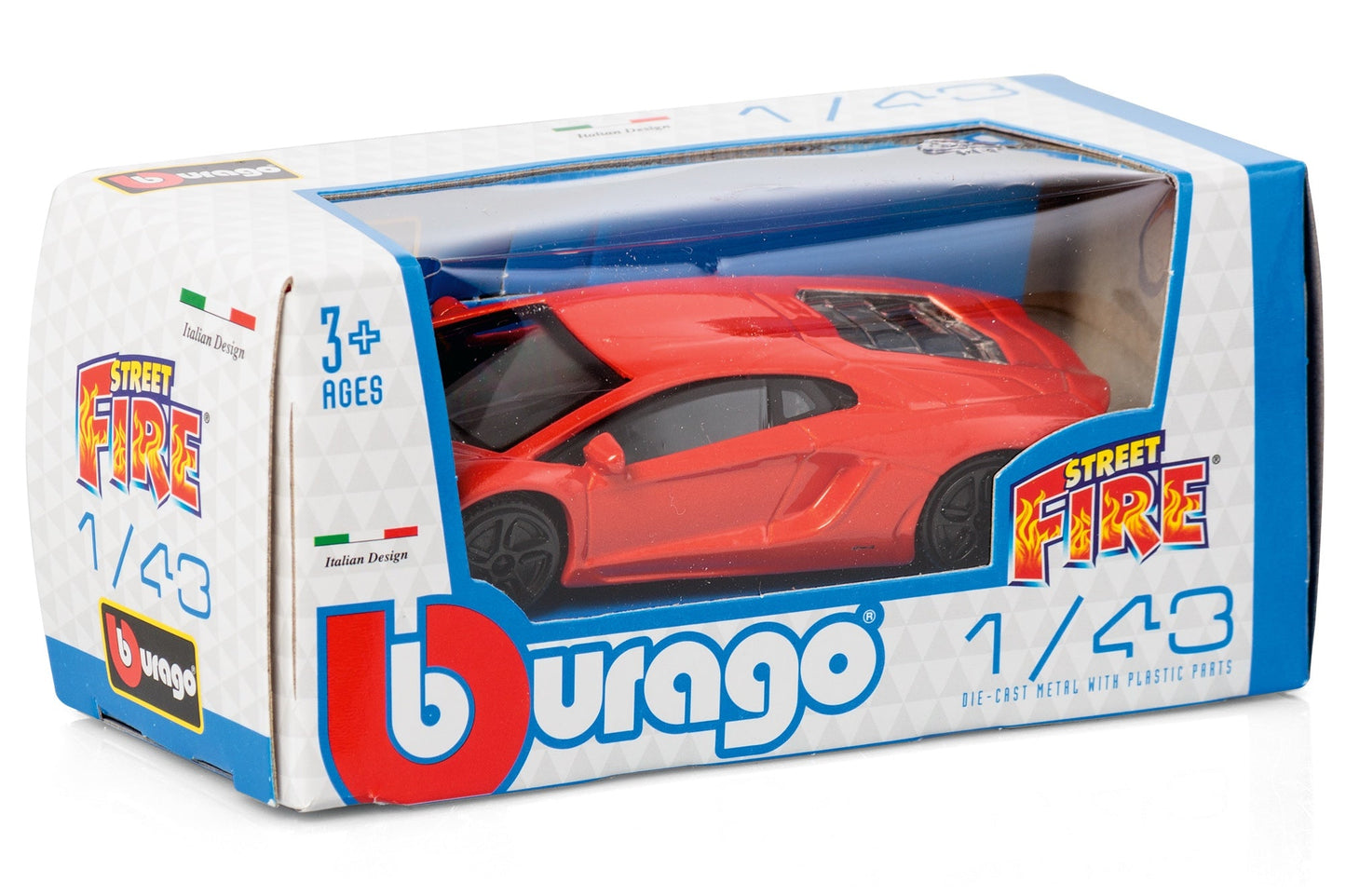 1:43 STREET FIRE LAMBORGHINI ASSORTMENT DISPLAY
