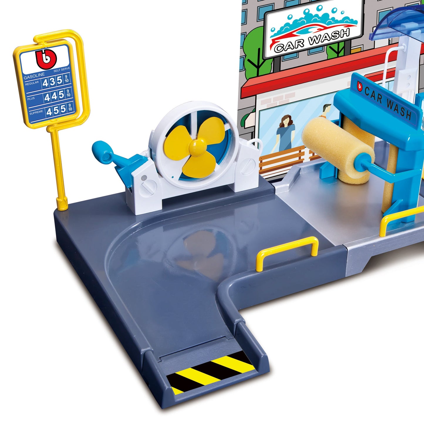 1:43 STREET FIRE CAR WASH PLAY GARAGE
