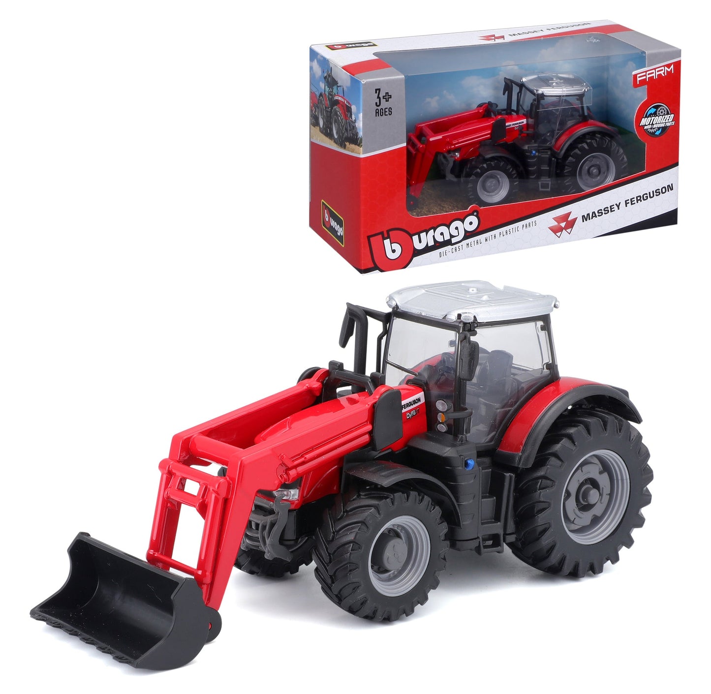 10 CM MASSEY FERGUSON 8740S TRACTOR WITH FRONT LOADER