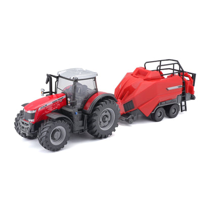 10 CM MASSEY FERGUSON 8740S TRACTOR WITH BALER HITCH
