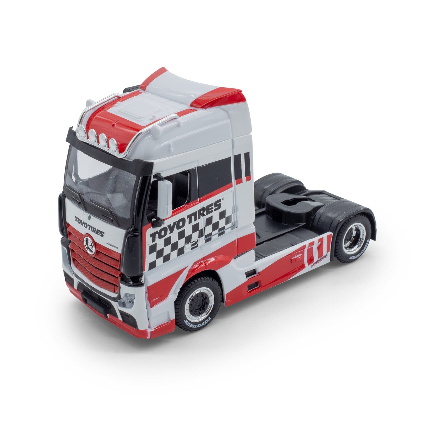 1:43 STREET FIRE HAULERS CABINES PERSONNALISÉES MB ACTROS GIGASPACE ROUGE