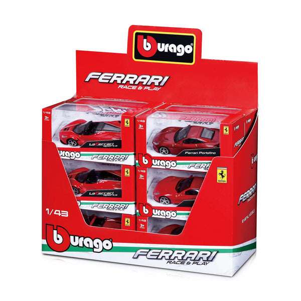 1:43 FERRARI RACE & PLAY - 12-PIECE DISPLAY