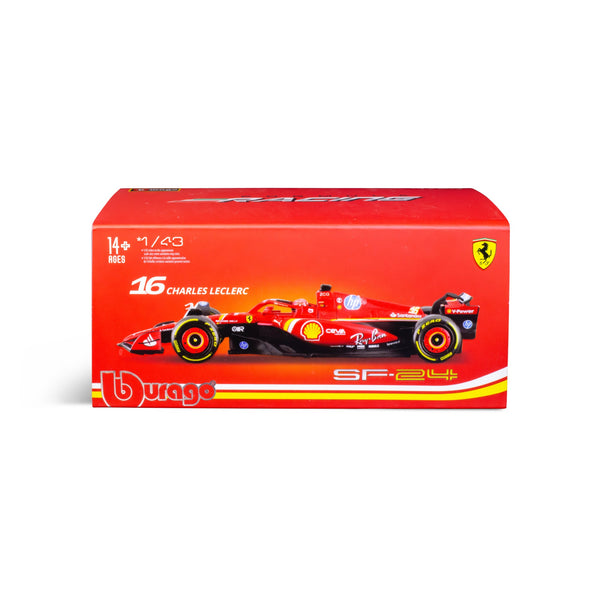 1:43 F1 2024 FERRARI SF-24 WITH LECLERC HELMET
