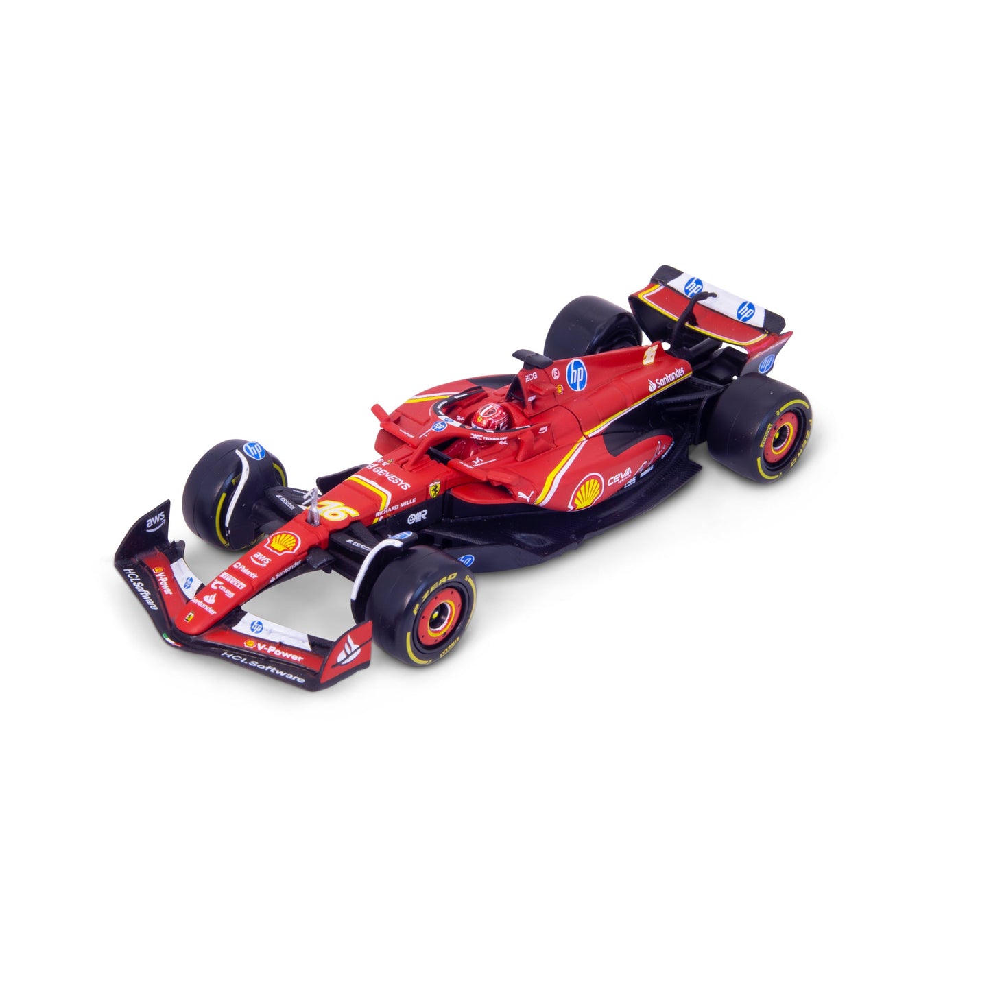 1:43 F1 2024 FERRARI SF-24 WITH LECLERC HELMET