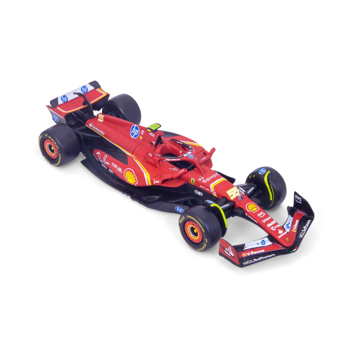 1:43 F1 2024 FERRARI SF-24 SAINZ IN 12-PIECE DISPLAY