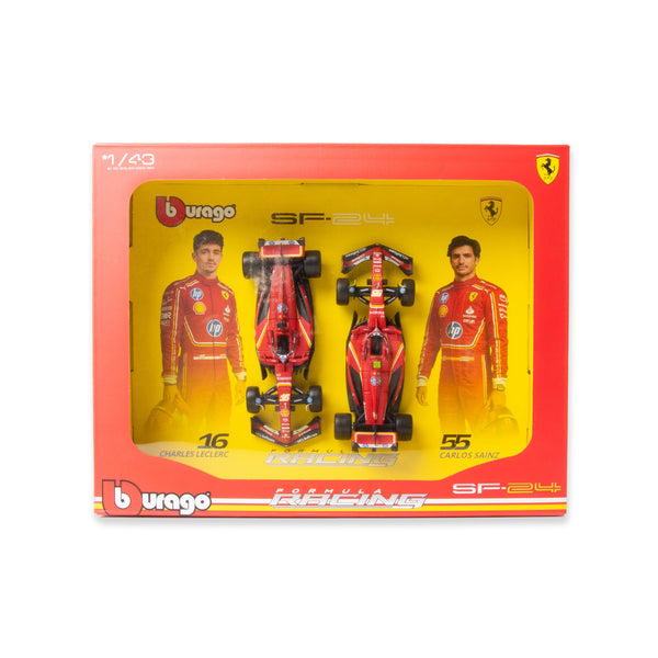 1:43 F1 2024 FERRARI SF-24 TWO-PACK LECLERC AND SAINZ